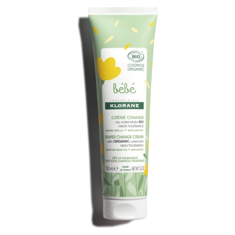 Klorane Bébé Calendula zklidňující dětský krém na přebalování s BIO měsíčkem 100 ml