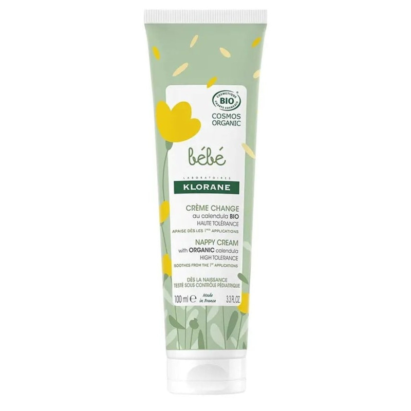 Klorane Bébé Calendula zklidňující dětský krém na přebalování s BIO měsíčkem 100 ml