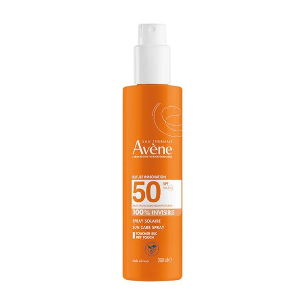 Avène Sun Care Spray 100% Invisible ochranný sprej na opalování SPF 50 200 ml