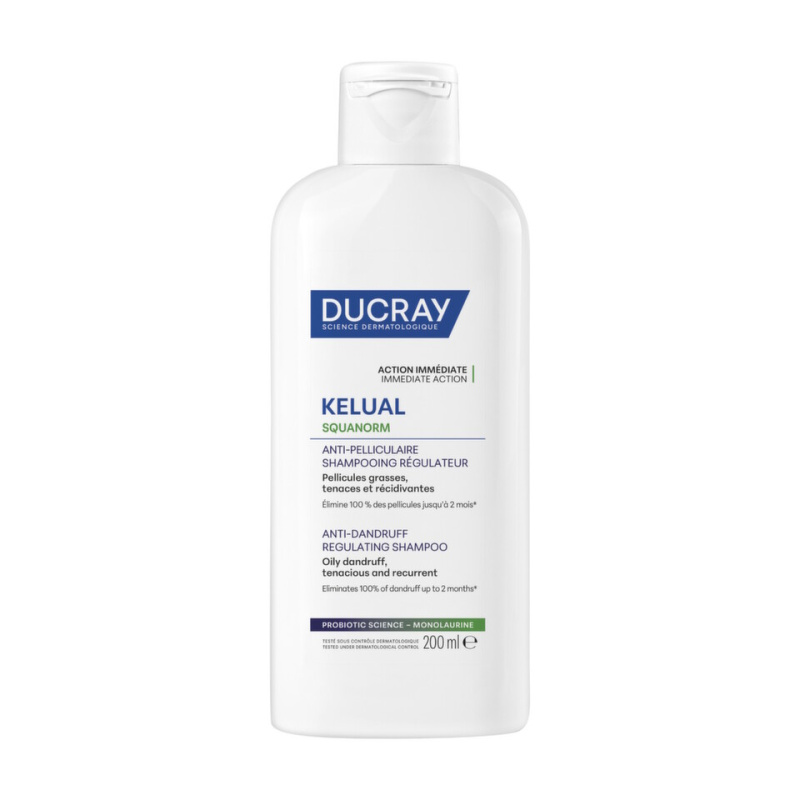 Ducray Kelual Squanorm Regulating Treatment Shampoo Oily Dandruff šampon proti mastným lupům 200 ml