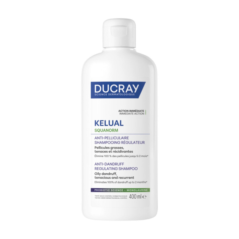 Ducray Kelual Squanorm Regulating Treatment Shampoo Oily Dandruff šampon proti mastným lupům 400 ml