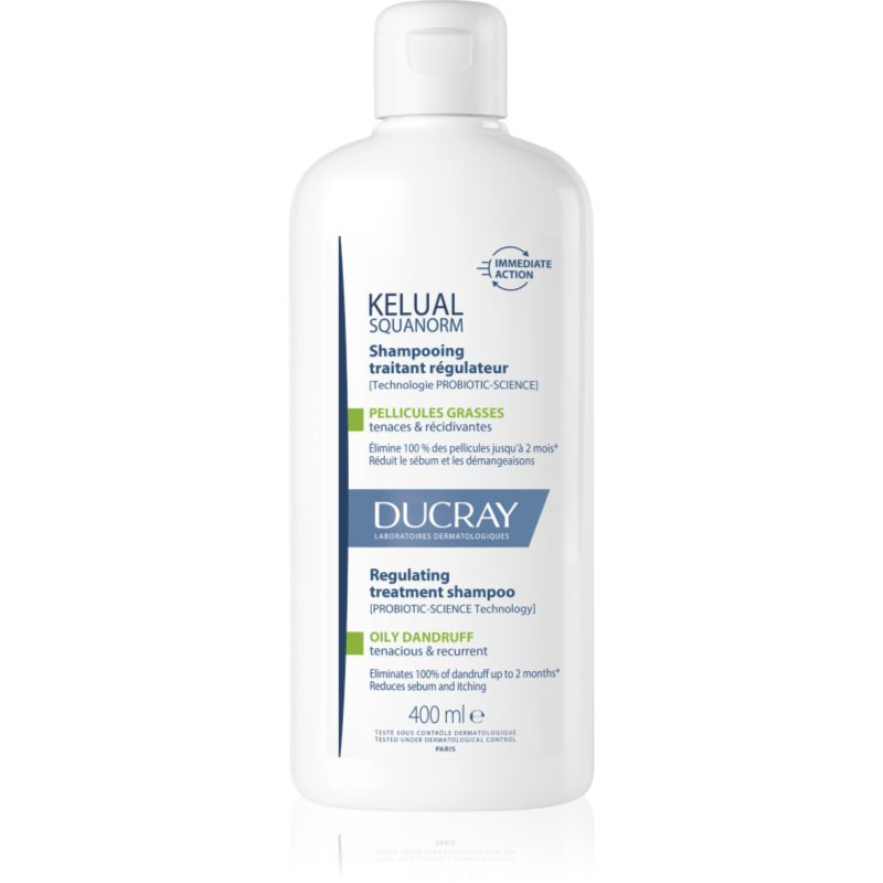 Ducray Kelual Squanorm Regulating Treatment Shampoo Oily Dandruff šampon proti mastným lupům 400 ml