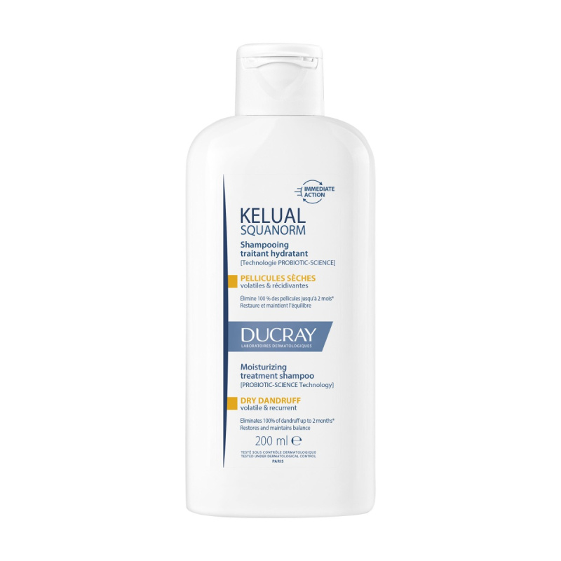 Ducray Kelual Squanorm Moisturizing Treatment Shampoo Dry Dandruff šampon proti suchým lupům 200 ml