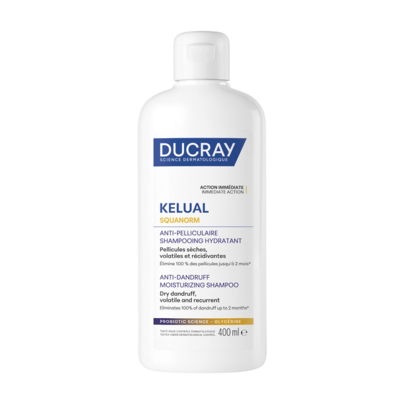 Ducray Kelual Squanorm Moisturizing Treatment Shampoo Dry Dandruff šampon proti suchým lupům 400 ml