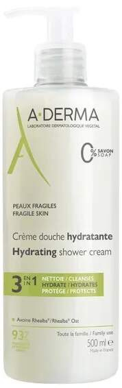A-Derma Hydra-Protective extra jemný sprchový gel pro celou rodinu 500 ml
