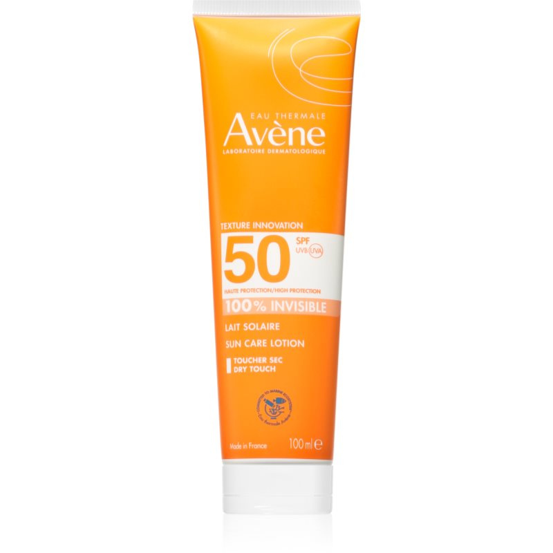 Avène Sun Care Lotion 100% Invisible voděodolné mléko na opalování SPF 50 100 ml