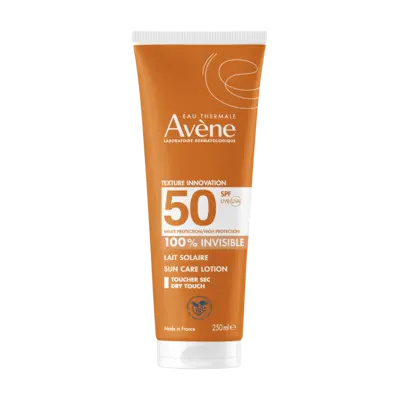 Avène Sun Care Lotion 100% Invisible voděodolné mléko na opalování SPF 50 250 ml