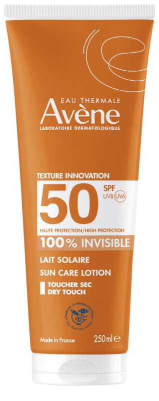 Avène Sun Care Lotion 100% Invisible voděodolné mléko na opalování SPF 50 250 ml