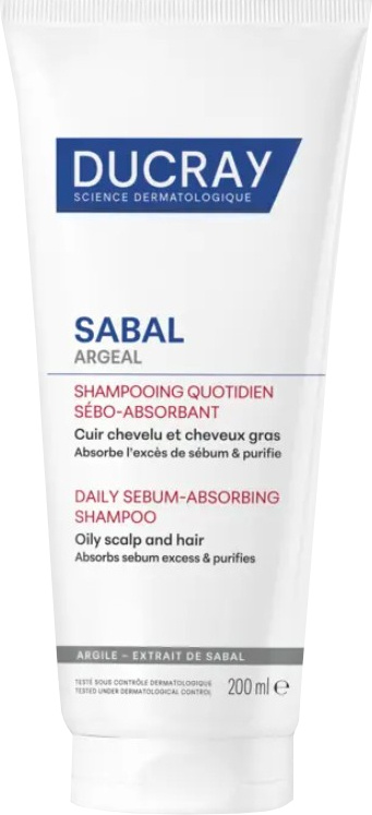 DUCRAY Sabal Argeal Šampon absorbující maz 200 ml