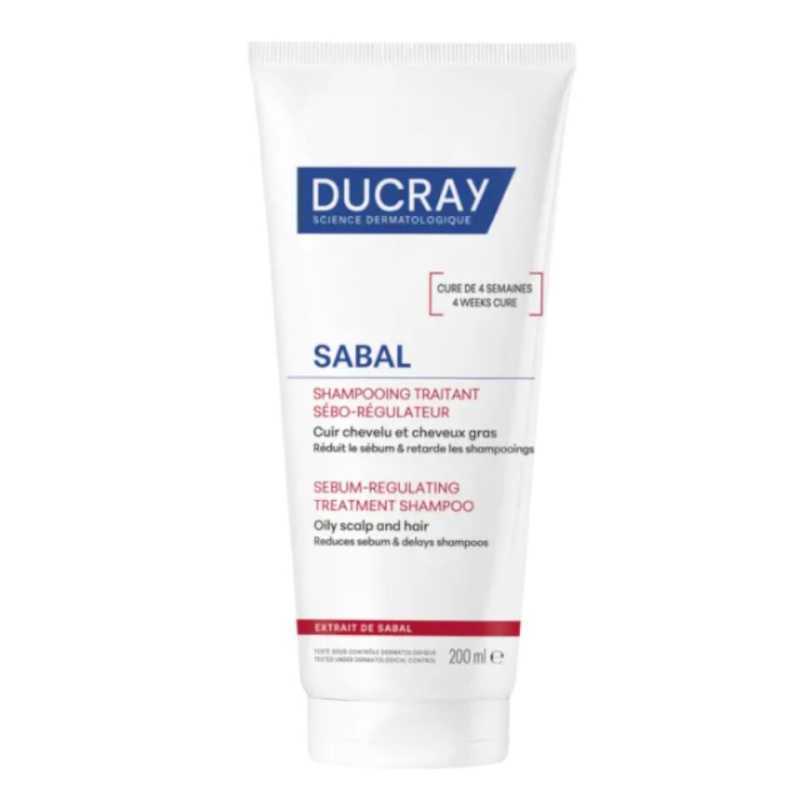 DUCRAY Sabal Šampon regulující tvorbu mazu 200 ml