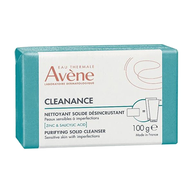 Avène Cleanance Purifying Solid Cleanser dermatologická mycí kostka pro mastnou pleť se sklonem k akné 100 g