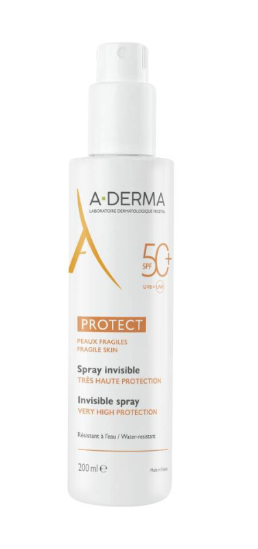 A-Derma Protect Spray ochranné mléko ve spreji SPF 50+ 200 ml
