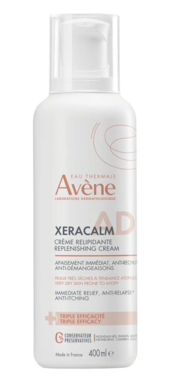 Avène XeraCalm A.D. Lipid-Replenishing Cream relipidační krém pro suchou až atopickou pokožku 400 ml