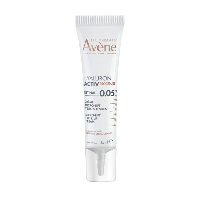 Avène Hyaluron Activ Procedure Micro-Lift Eye & Lip Cream 0.05% Retinal Mikro-liftingový krém na oči a rty s retinalem 0,05 % 15 ml