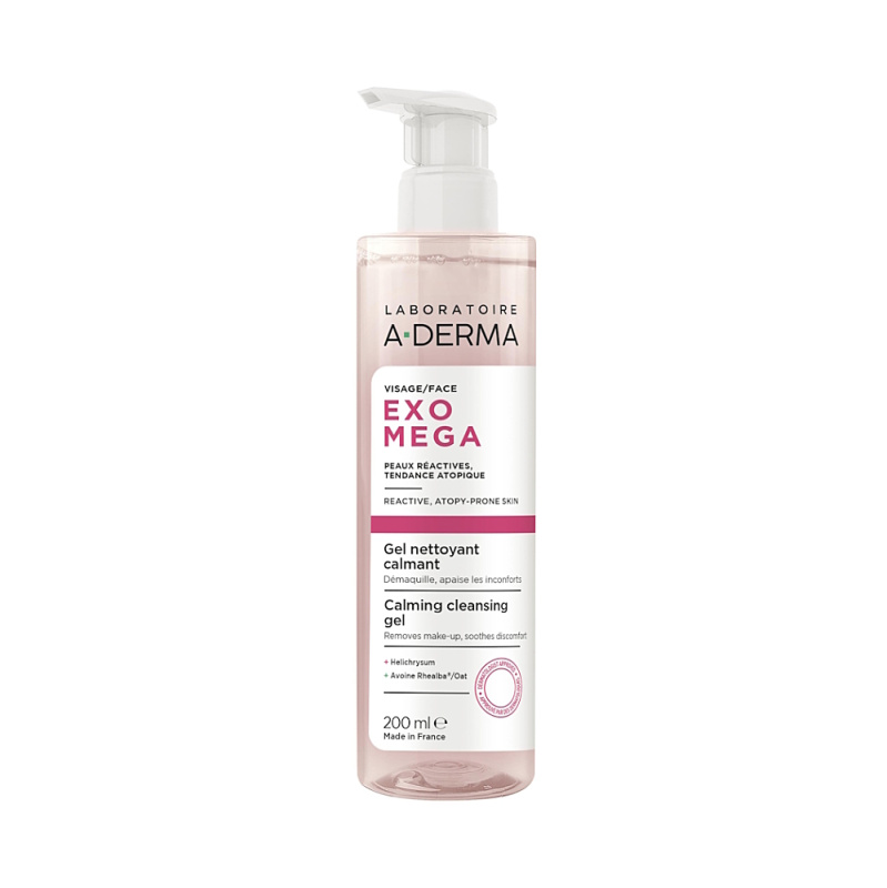 A-Derma Exomega Zklidňující čisticí gel 200 ml