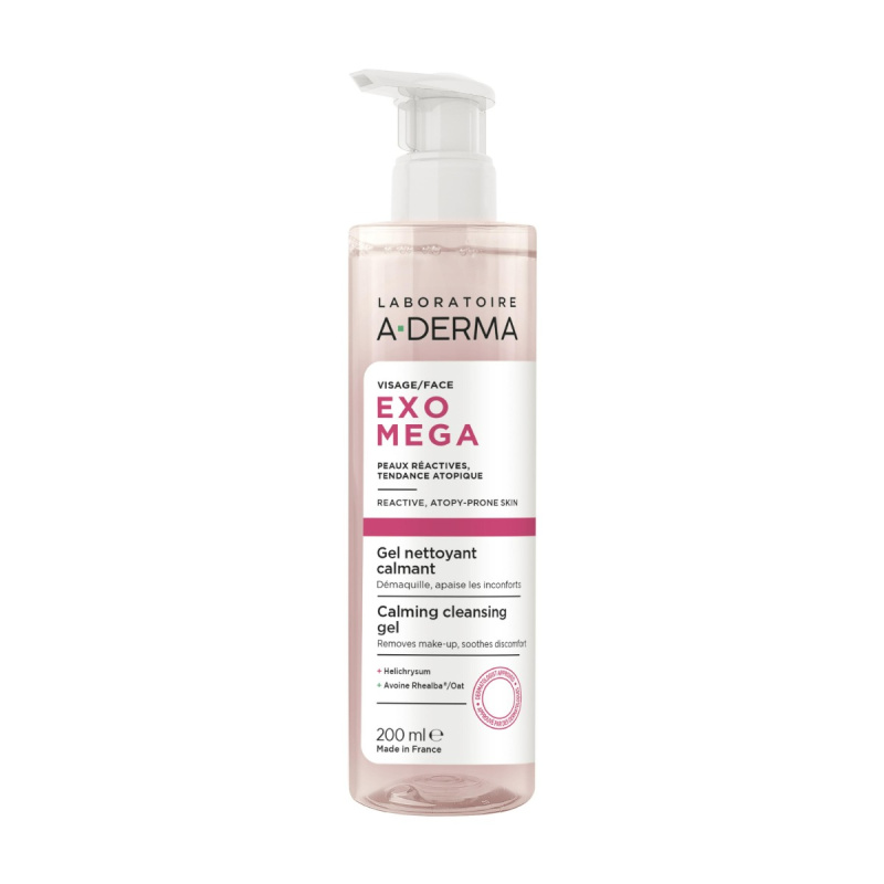 A-Derma Exomega Zklidňující čisticí gel 200 ml