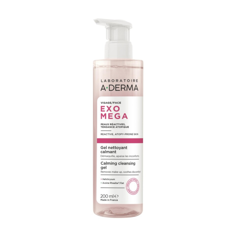 A-Derma Exomega Zklidňující čisticí gel 200 ml