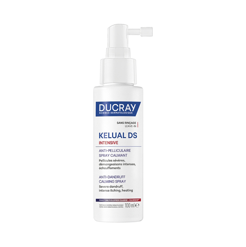 Ducray Kelual DS Intensive Anti-dandruff Calming Spray 100 ml sprej na vlasy proti lupům 100 ml