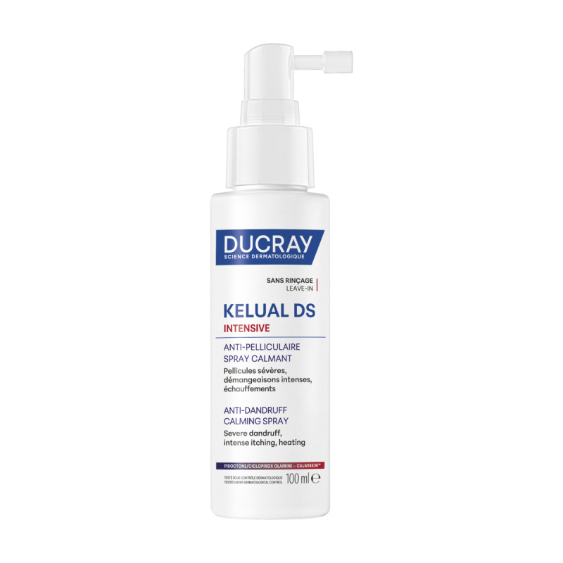 Ducray Kelual DS Intensive Anti-dandruff Calming Spray 100 ml sprej na vlasy proti lupům 100 ml