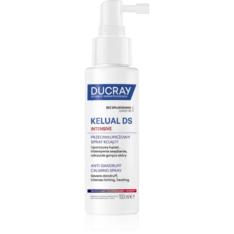 Ducray Kelual DS Intensive Anti-dandruff Calming Spray 100 ml sprej na vlasy proti lupům 100 ml