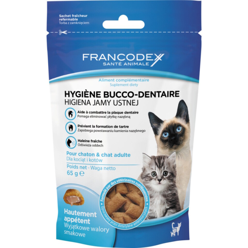 Francodex Pochoutka Breath Dental kočka  65g