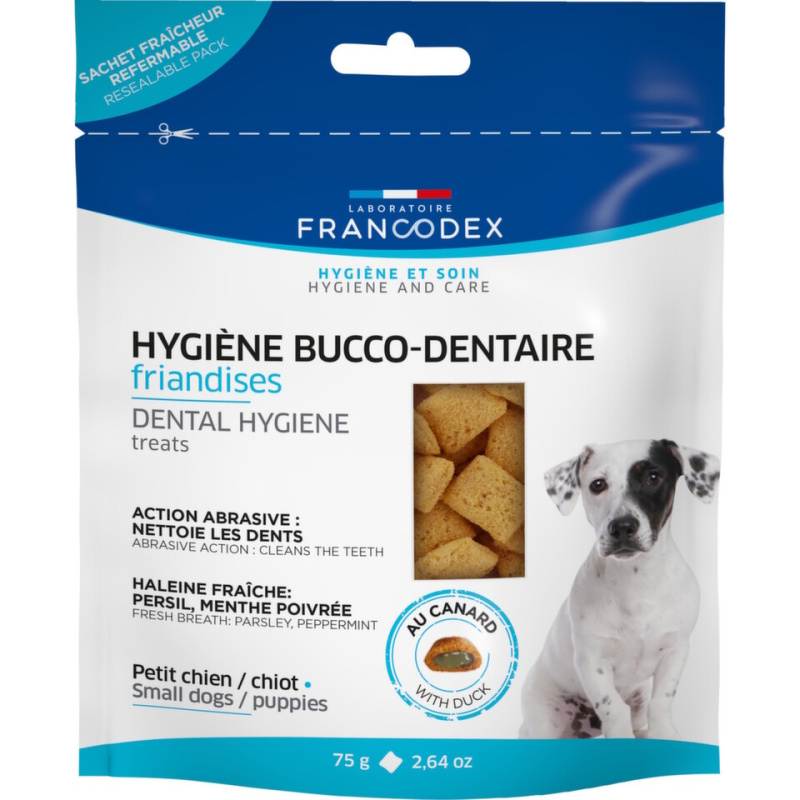 Francodex Pochoutka Dental Hygiene pro štěňata  75g