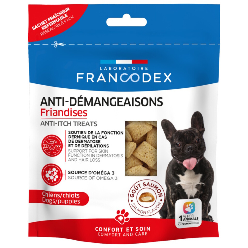Francodex Pochoutka Anti-itching pes 65g
