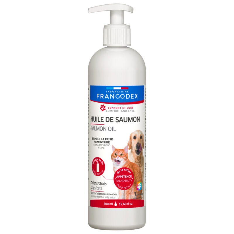 Francodex Salmon Oil lososový olej pro psy,kočky 500ml
