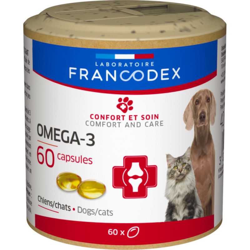 Francodex Omega 3 Capsules pes, kočka  60 tbl.