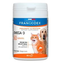 Francodex Omega 3 Capsules pes, kočka  60 tbl.