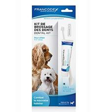 Francodex Dental Kit zubní pasta 70g+kartáček pes 1 ks