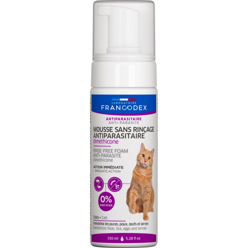 Francodex Dimethicone bezoplachová pěna kočka  150ml