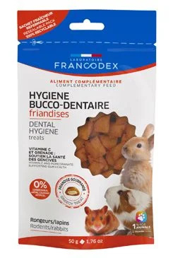 Francodex Pochoutka Dental pro hlodavce a králíky  50g