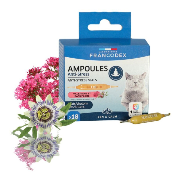 Francodex Anti-stress ampulky kočka, kotě  18x1ml