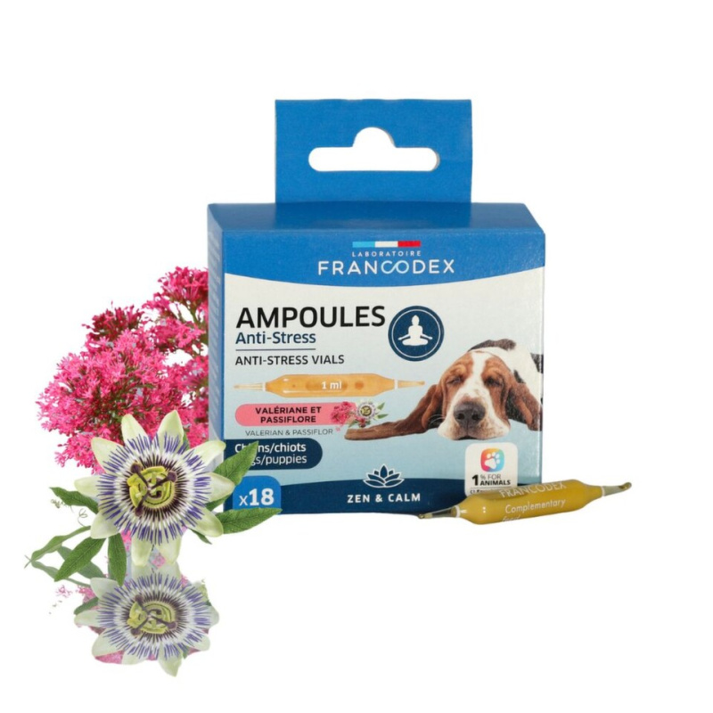 Francodex Anti-stress ampulky pes, štěně  18x1ml