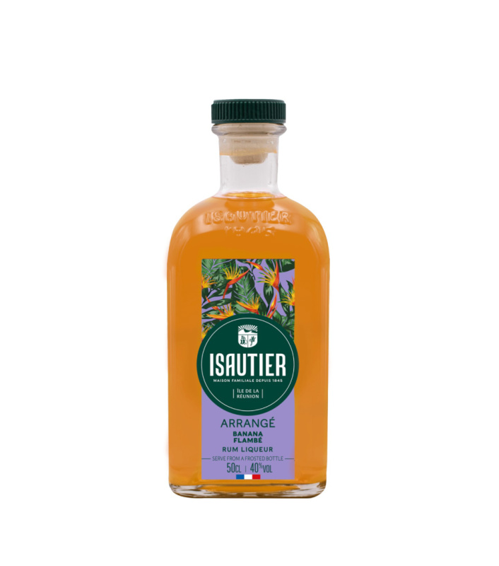 Isautier Banana Flambee 40% 0,5l (holá lahev)