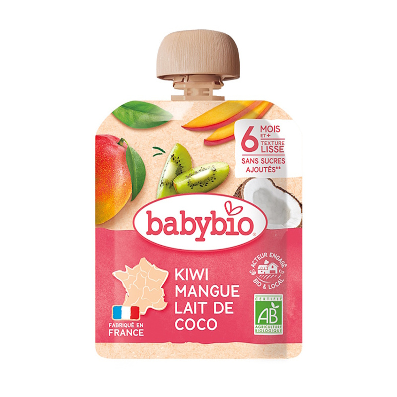 Babybio BIO Kapsička kiwi, mango a kokos