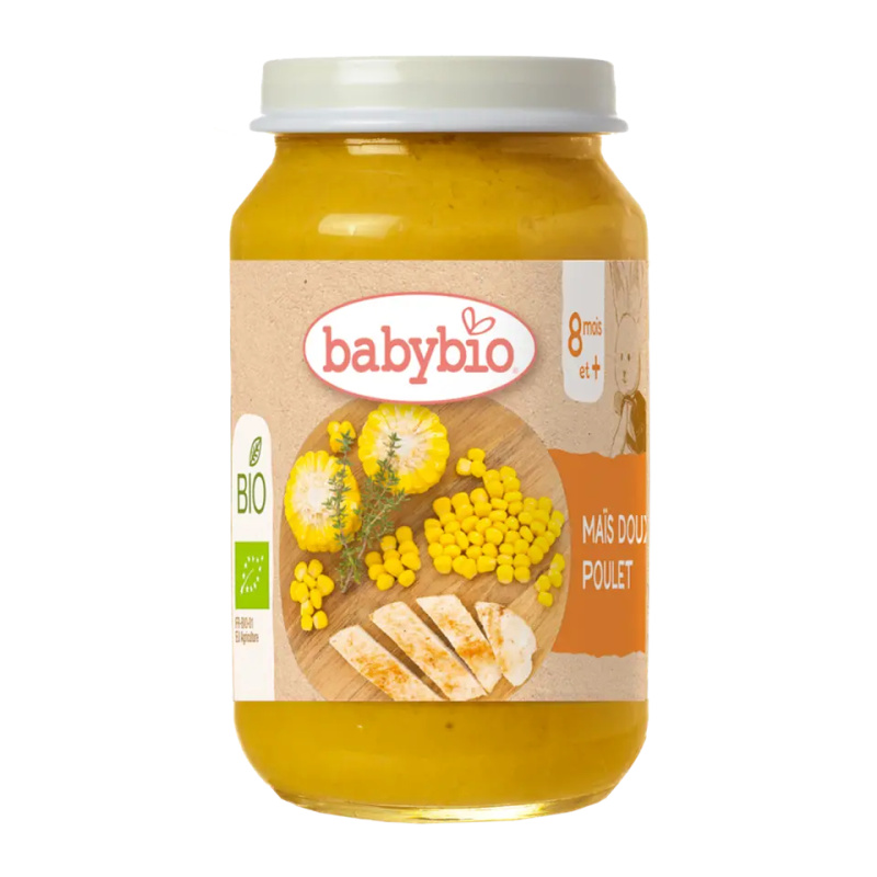 Babybio BIO sladká kukuřice s kuřecím masem 200 g