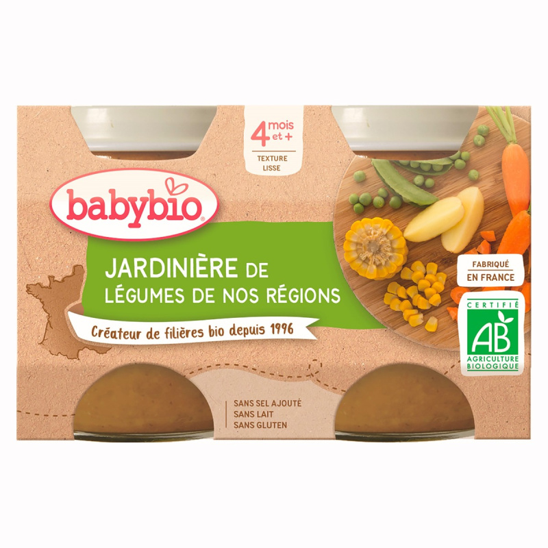BABYBIO Zeleninová směs 2x130 g