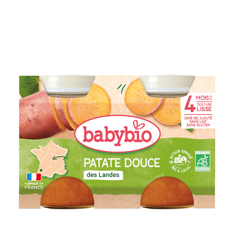 BABYBIO Sladké brambory 2 x 130 g