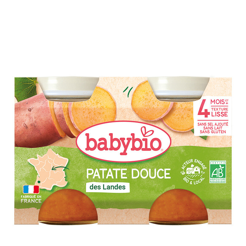 BABYBIO Sladké brambory 2 x 130 g