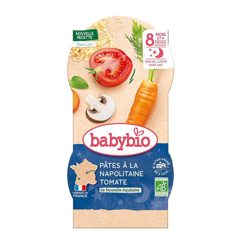 BABYBIO Neapolské těstoviny 2x200 g