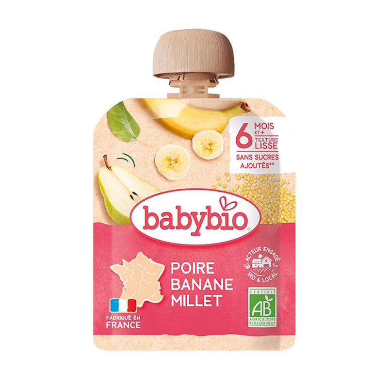 Babybio BIO Kapsička, hruška, banán a proso
