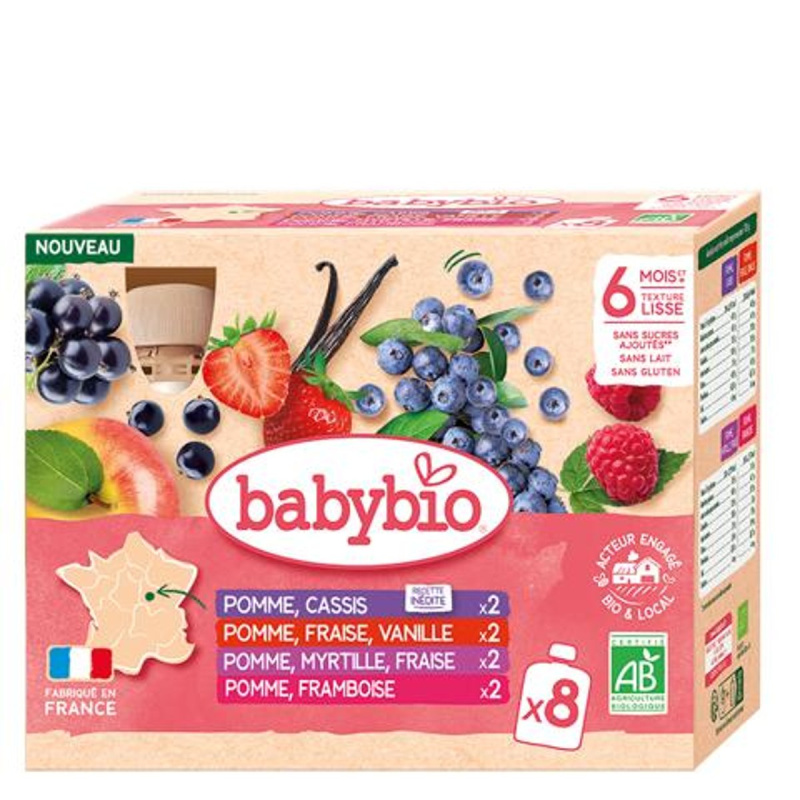 Babybio BIO Multipack 8 kapsiček mix druhů