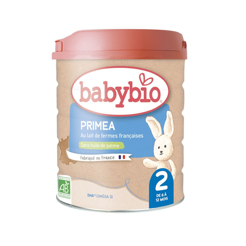 BABYBIO Primea 2 Pokračovací kojenecké mléko od 6-12 měsíců BIO 800 g