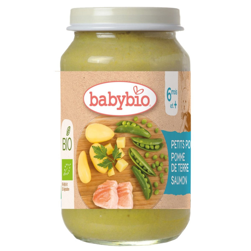 Babybio BIO Hrášek a brambory s lososem