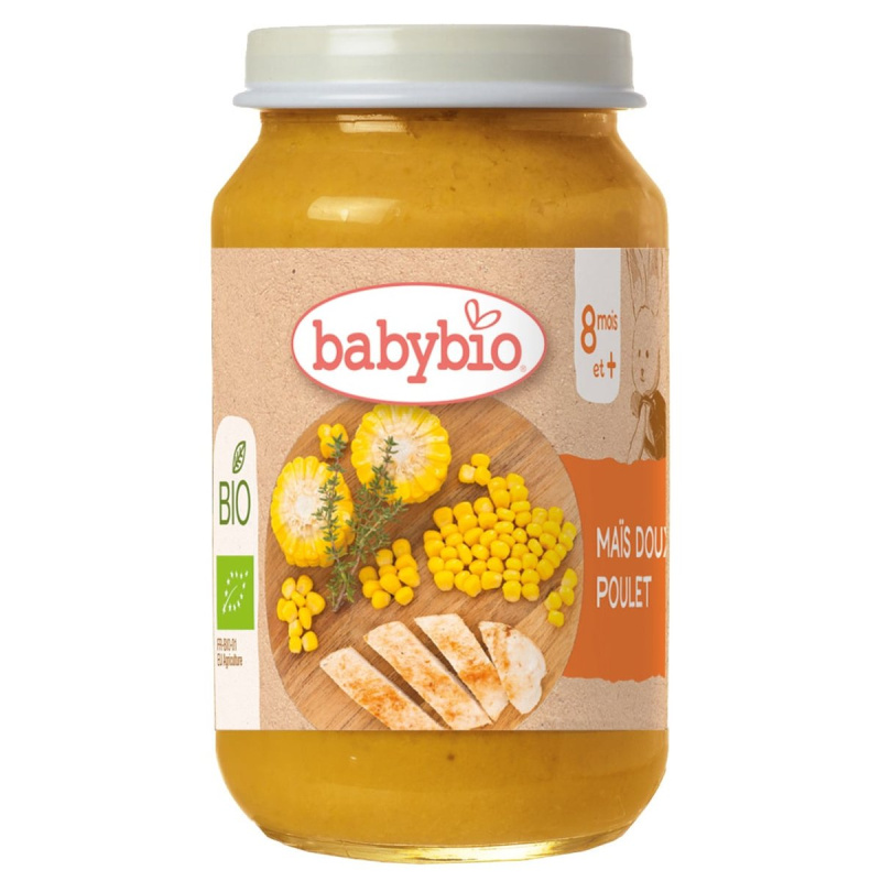 Babybio BIO Sladká kukuřice s farmářským kuřecím masem