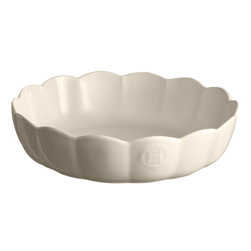 Emile Henry Hluboká koláčová forma Madeleine, Ø 27 cm, slonová kost 026253