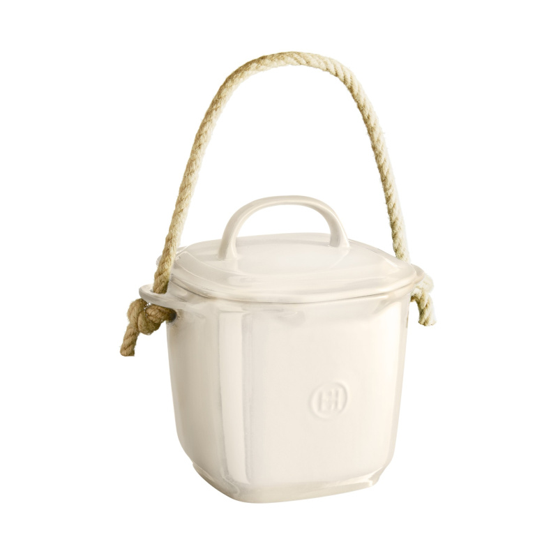 Emile Henry Keramická nádoba na bioodpad, 3,9 l, slonová kost 028638