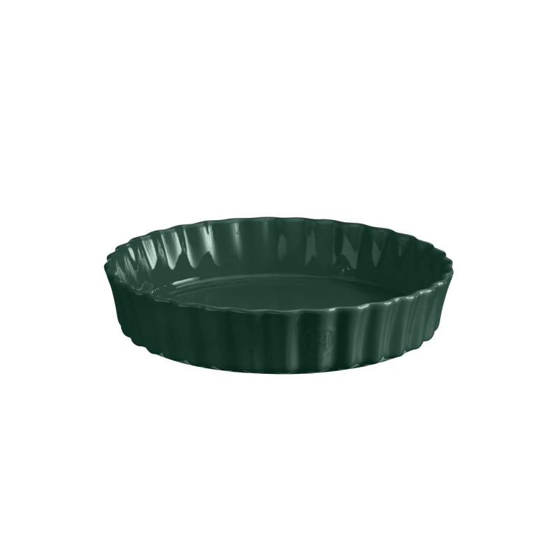 Emile Henry Hluboká koláčová forma, Ø 24 cm, cedrově zelená 076024